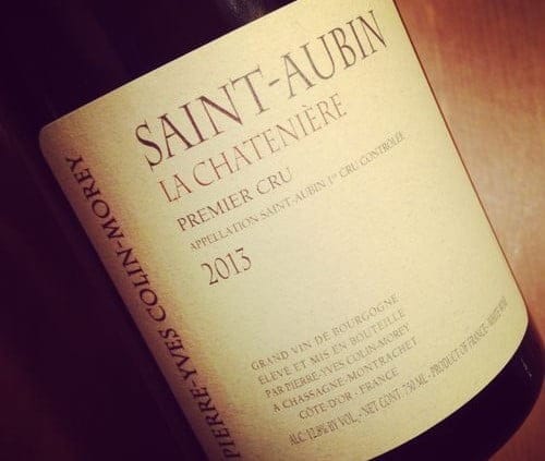 Pierre-Yves Colin-Morey Saint-Aubin 1er Cru La Chatenière 2013