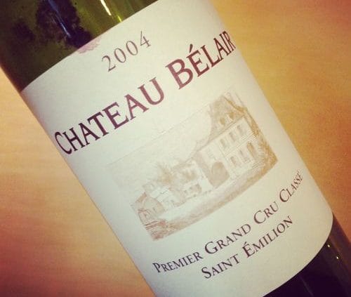 Château Bélair Saint-Émilion 1er Grand Cru Classé 2004