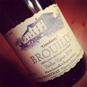 Domaine Laurent Martray Brouilly Combiaty 2014