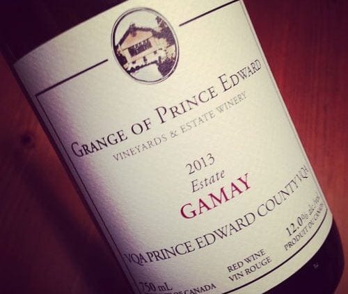 Grange of Prince Edward Estate Gamay VQA Prince Edward County 2013