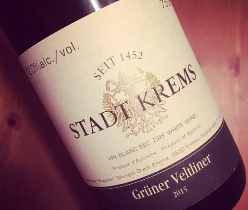 Weingut Stadt Krems Grüner Veltliner Kremstal Austria 2015