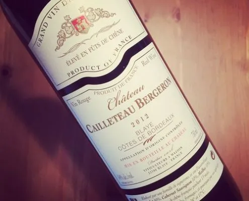 Château Cailleteau Bergeron Blaye Côtes de Bordeaux 2012