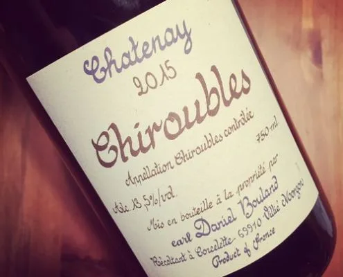 Daniel Bouland Chiroubles Chatenay 2015