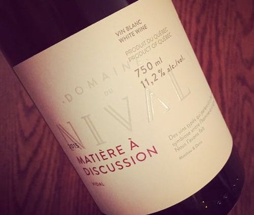 Domaine du Nival Matière à Discussion 2015