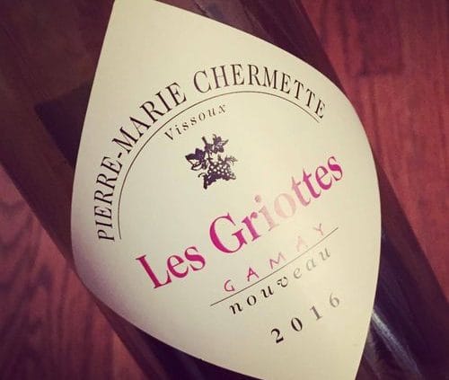 Pierre-Marie Chermette Gamay Nouveau Les Griottes 2016