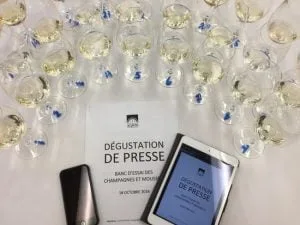 dégustation de vins mousseux
