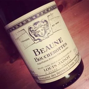 Domaine Louis Jadot Beaune 1er Cru Boucherottes 2012