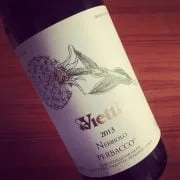 Dégustation sous le thème du Nebbiolo Vietti Perbacco Langhe Nebbiolo 2013