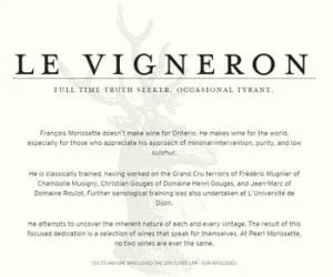 Pearl Morissette vigneron