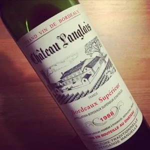 Château Langlais Bordeaux Supérieur 1988