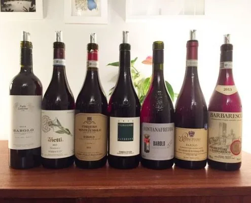 Dégustation sous le thème du Nebbiolo