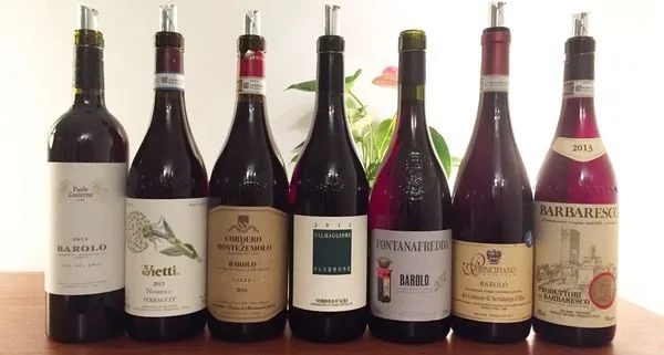 Dégustation sous le thème du Nebbiolo