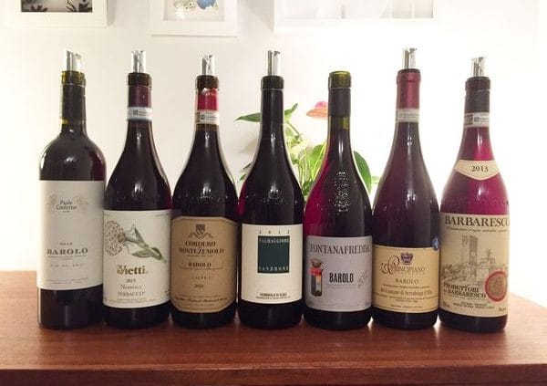 Dégustation sous le thème du Nebbiolo