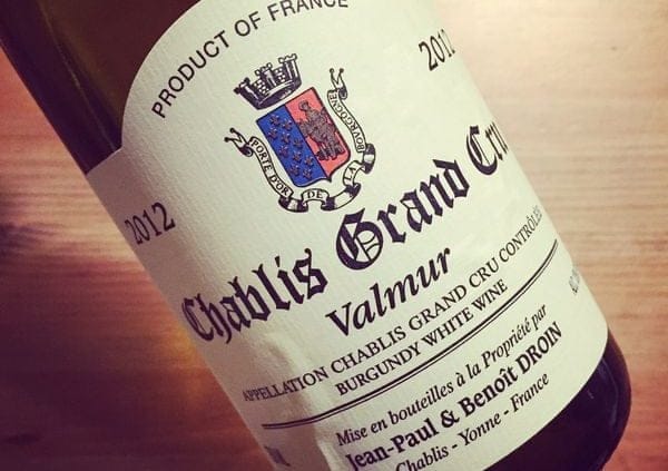 Jean-Paul & Benoit Droin Chablis Grand Cru Valmur 2012