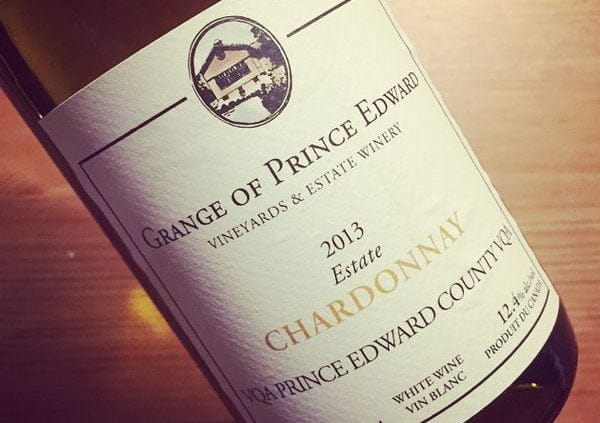 Grange of Prince Edward Estate Chardonnay VQA Prince Edward County 2013