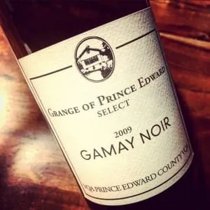 Grange of Prince Edward Gamay Noir Select VQA Prince Edward County 2009