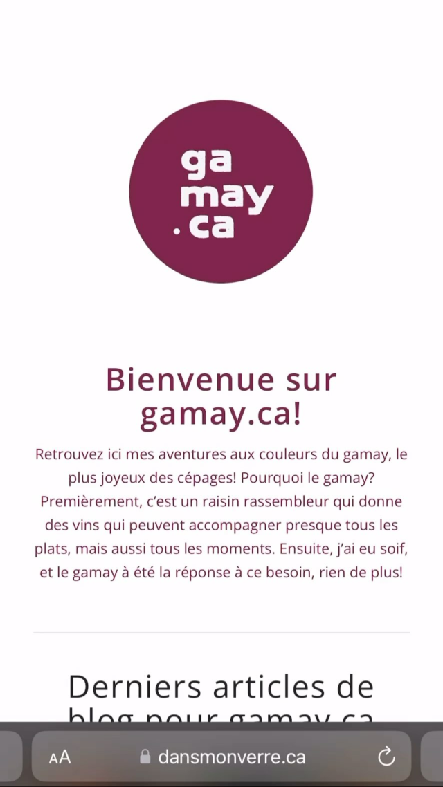 Le nouveau blog gamay.ca est maintenant en ligne! Allez y lire les dernières notes de dégustation de vins de gamay, et surtout en apprendre plus sur la cuvée collaborative de gamay faite avec @vinofantastiko et @guenettegenevieve!#pourlamourdugamay #blog #gamay #gamaylover #gogamaygo #gamay_ca
